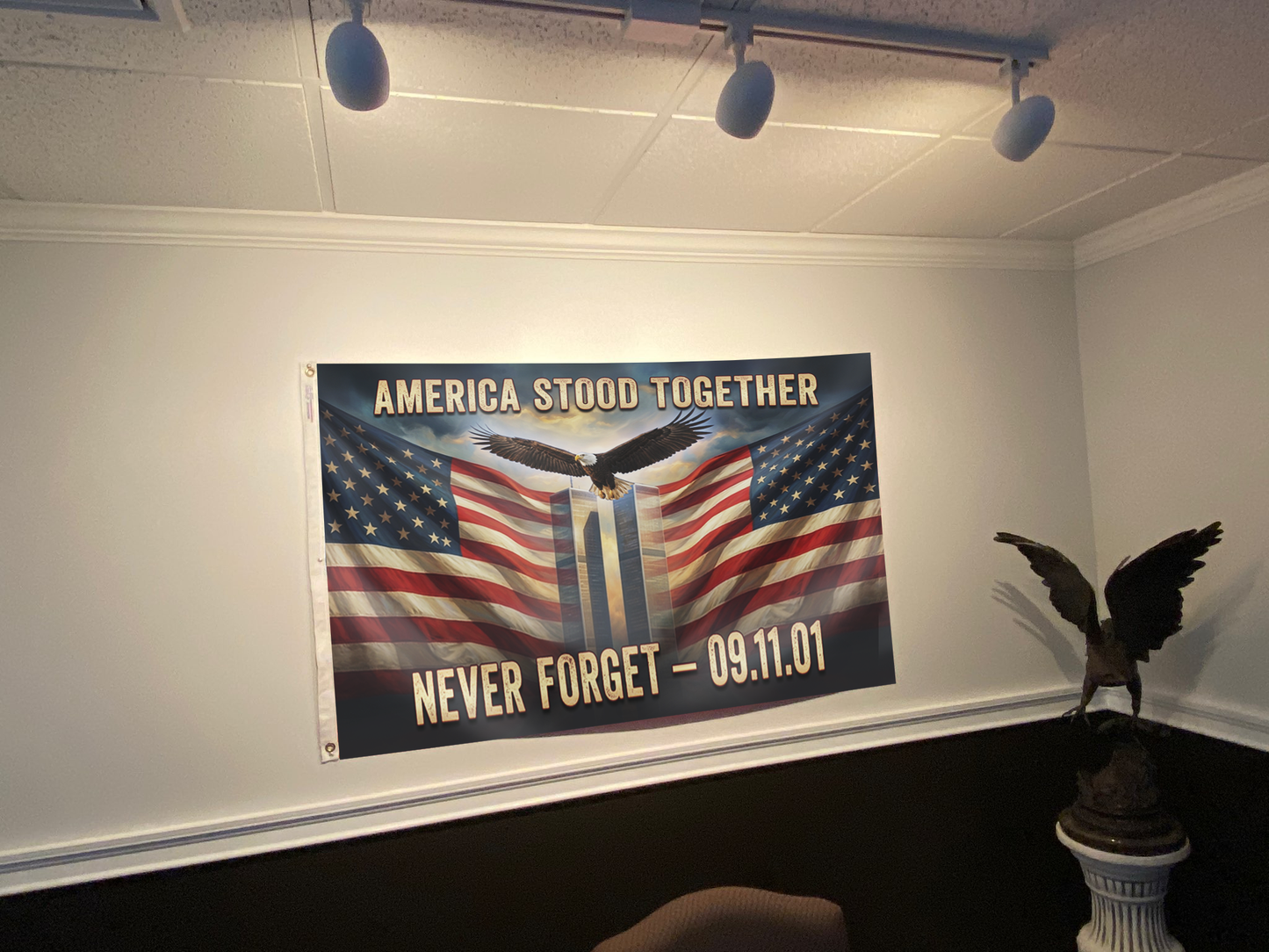 America Stood Together - Never Forget Flag