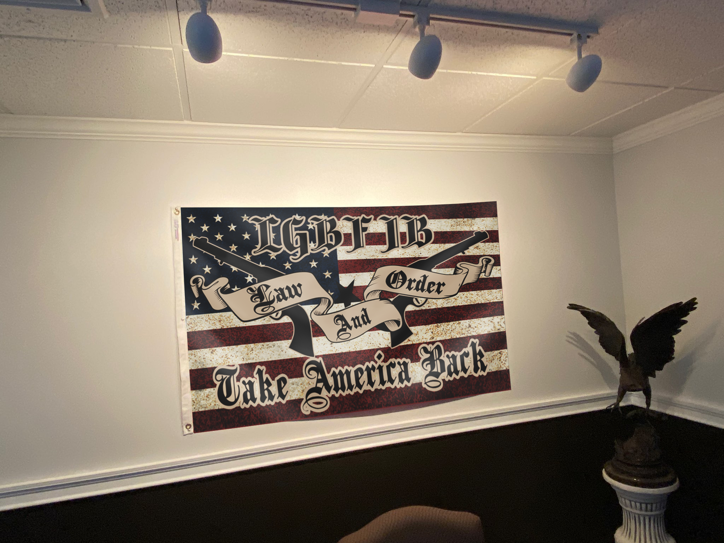 LGBFJB Law and Order - Take America Back Flag