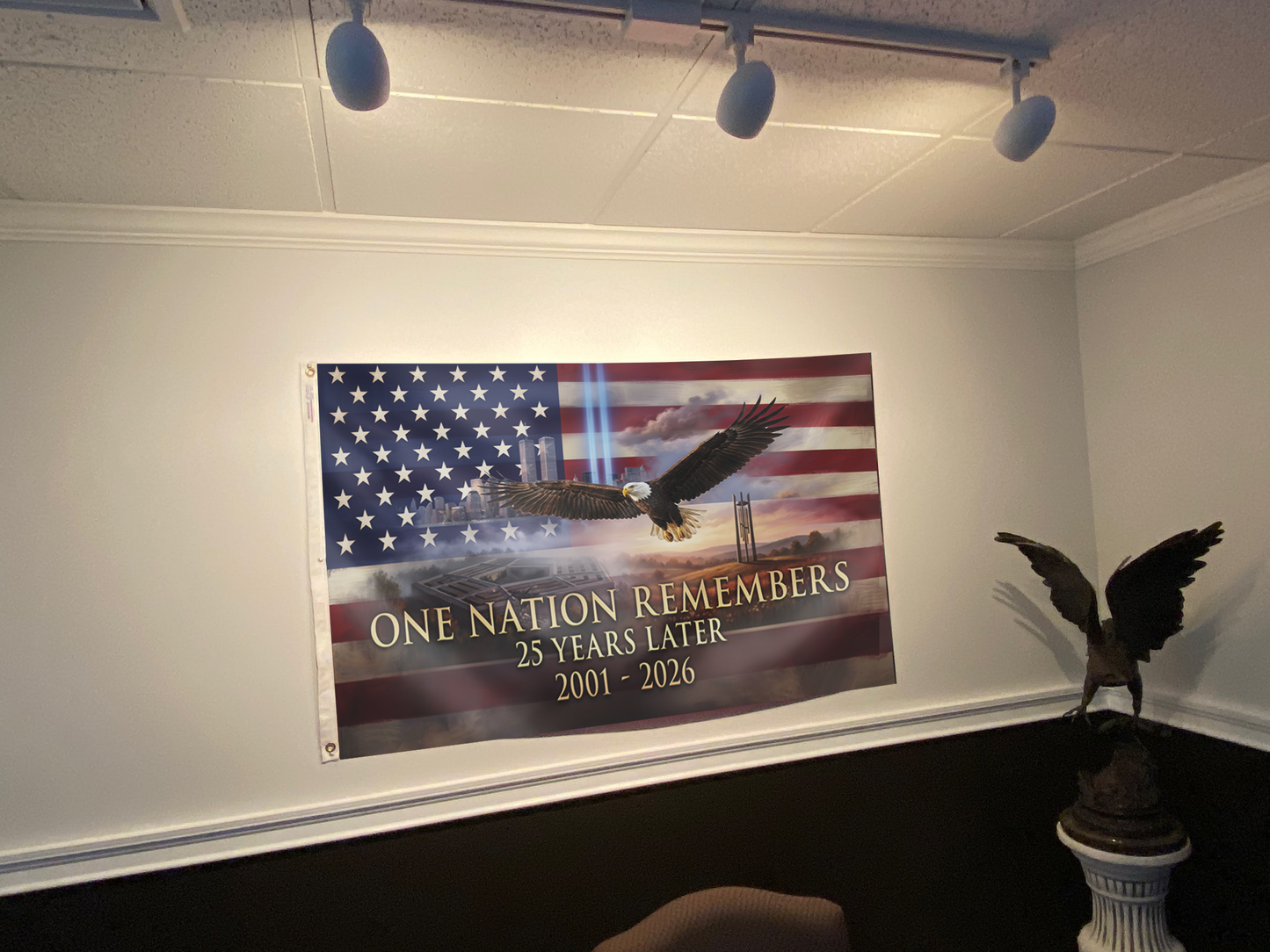 One Nation Remembers -  25 Years Later Flag