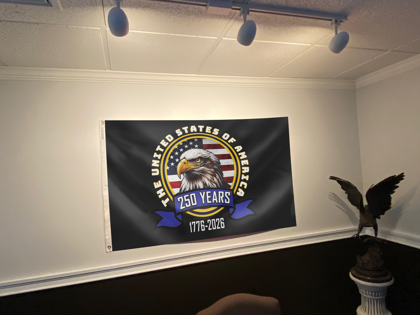 The United States of America 250 Years Eagle Flag