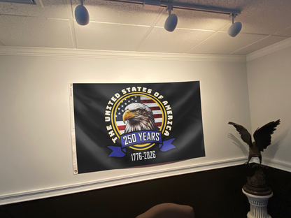 The United States of America 250 Years Eagle Flag
