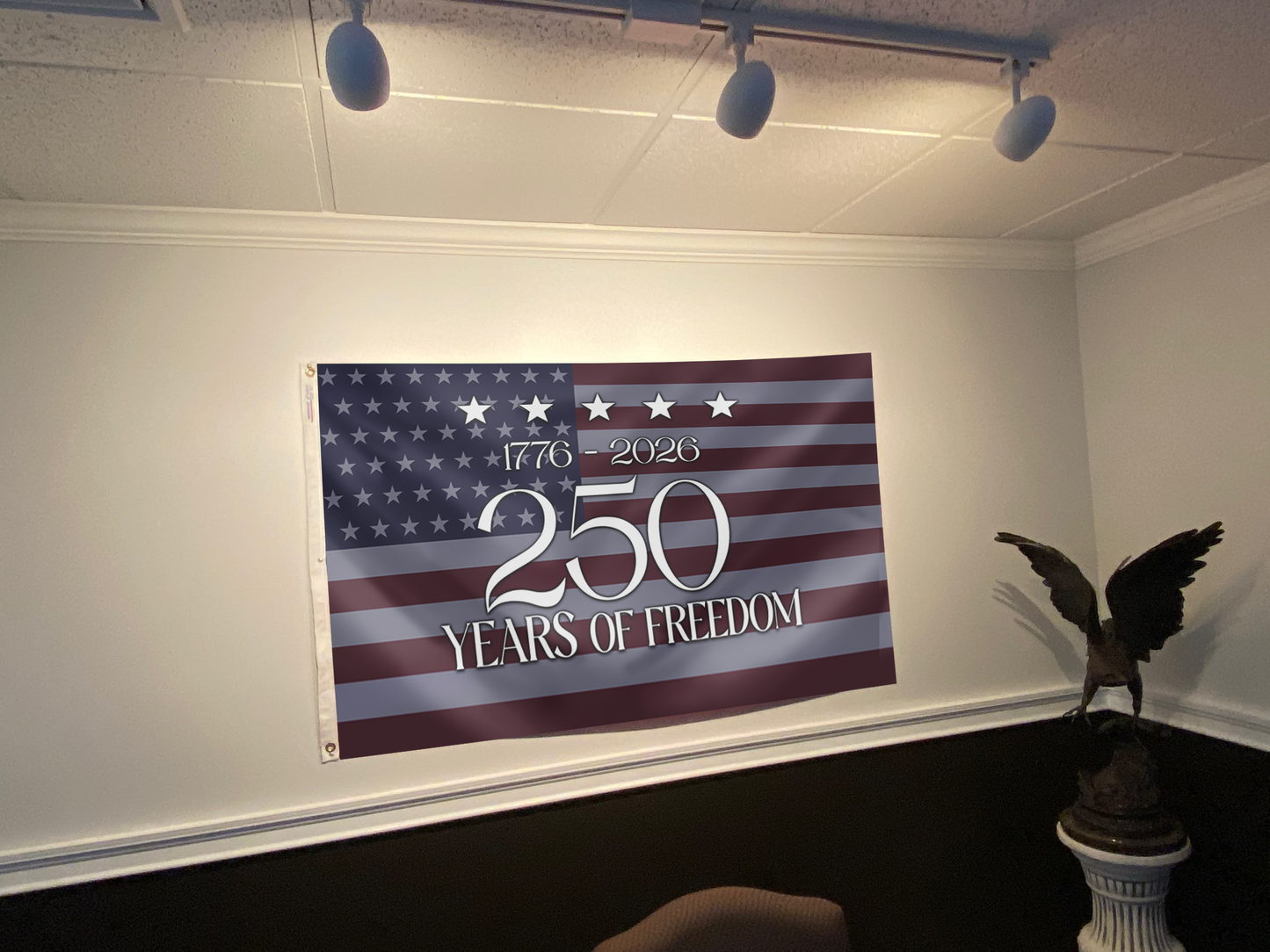 1776-2026 250 Years of Freedom USA Flag