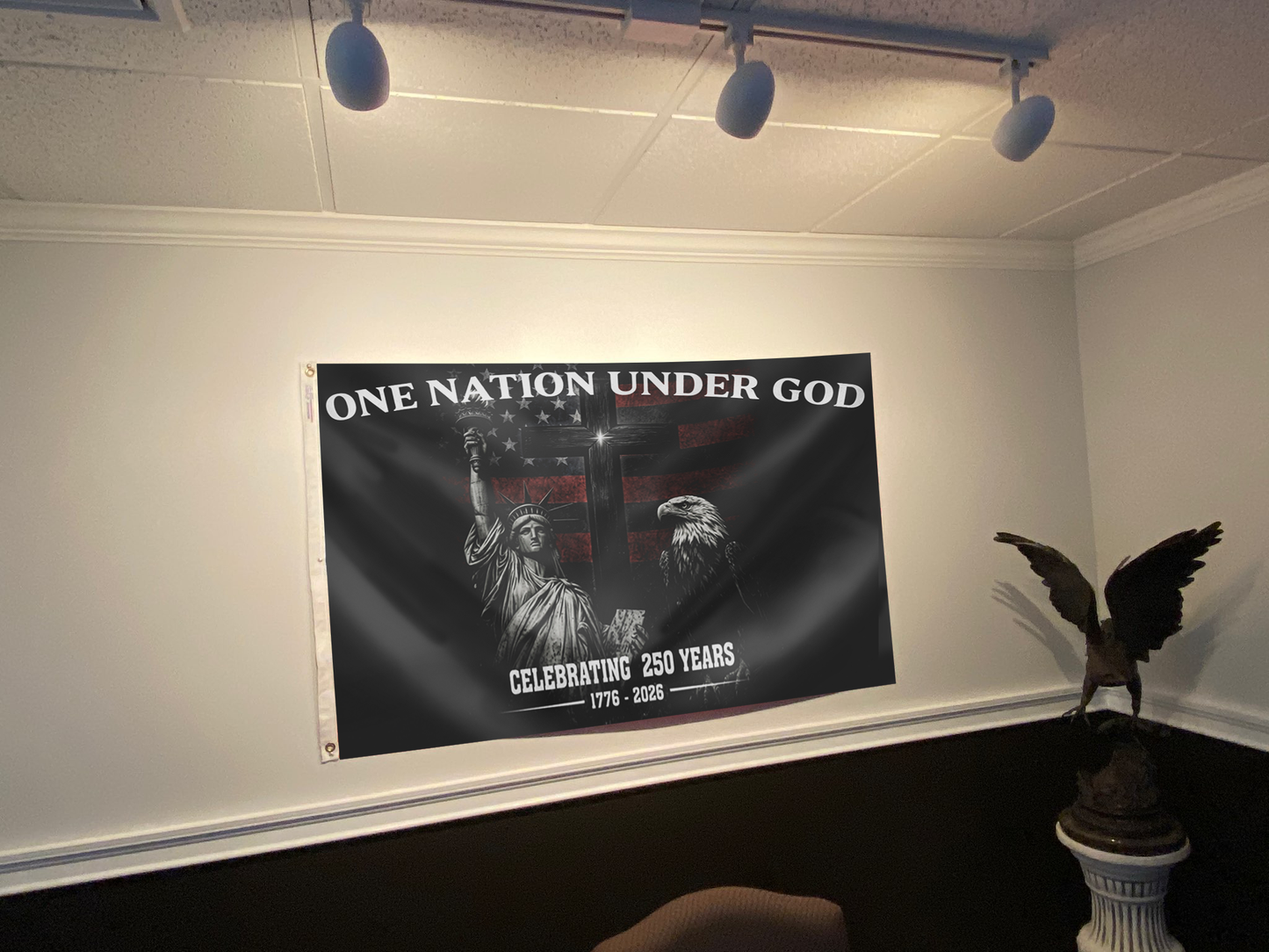 One Nation Under God Celebrating 250 Years Flag