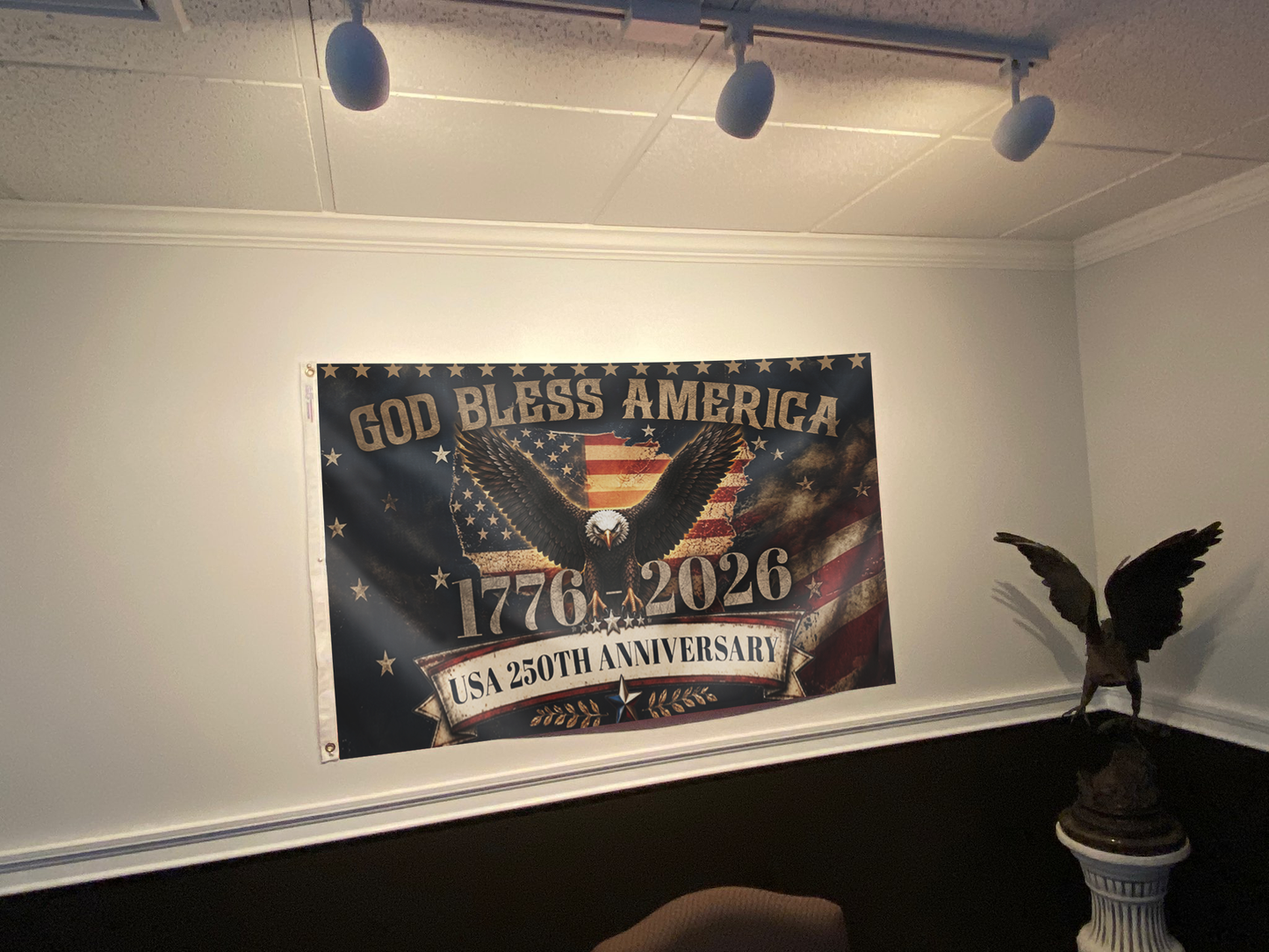 God Bless America 1776-2026 Flag
