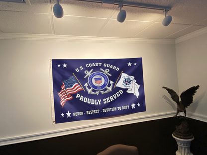 U.S. Coast Guard Proudly Served Flag