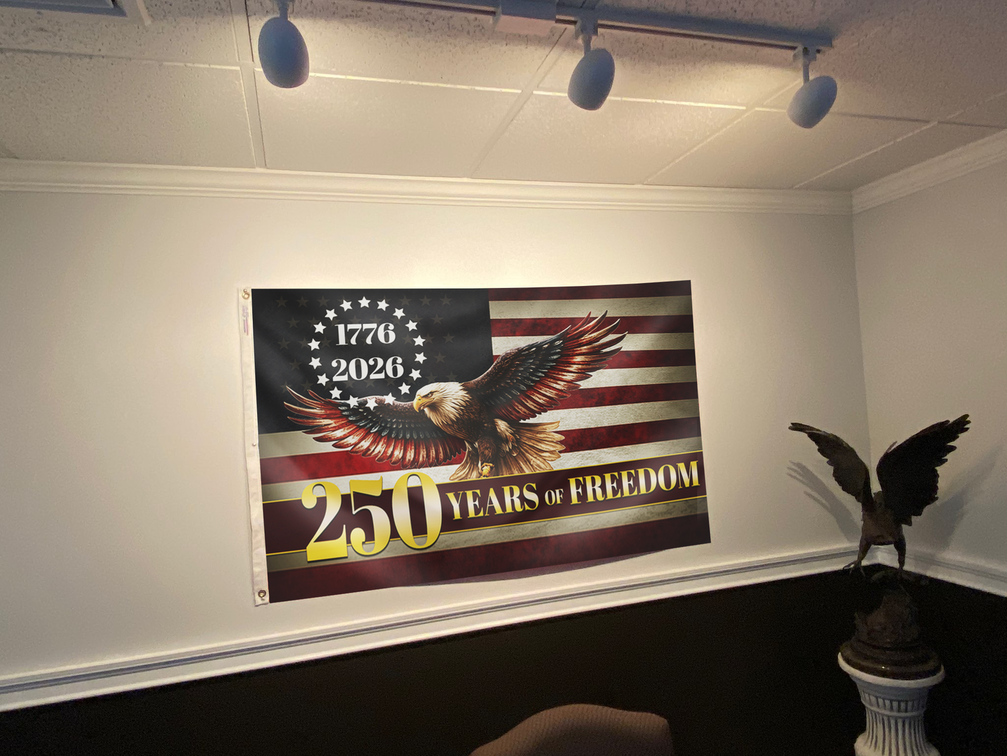 250 Years of Freedom Old Eagle Flag