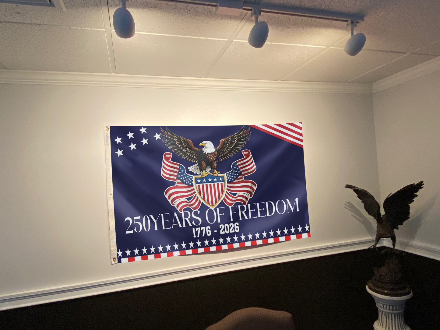 250 Years of Freedom USA Eagle Flag