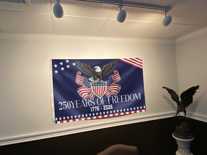 250 Years of Freedom USA Eagle Flag