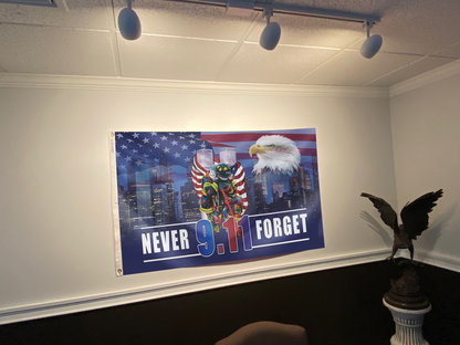 Firefighter - 9.11 - Never Forget Flag