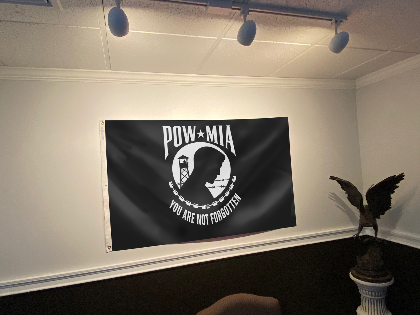 POW MIA Black Flag