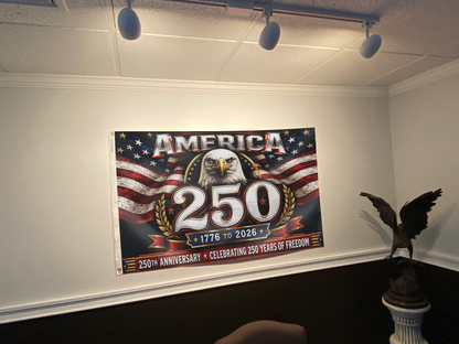 Stars & Stripes Eagle 250 Flag