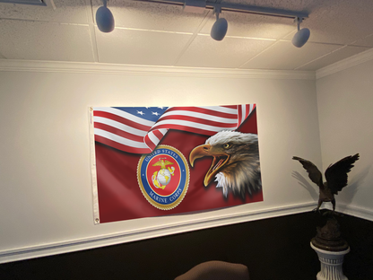 Patriotic USMC Eagle Flag