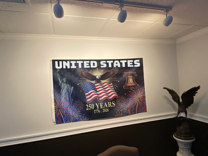 United States Bell and Eagle Flag