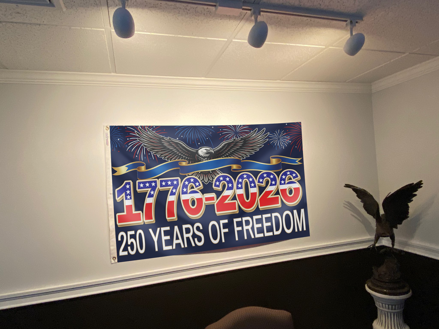 250 Years of Freedom Eagle Celebration Flag