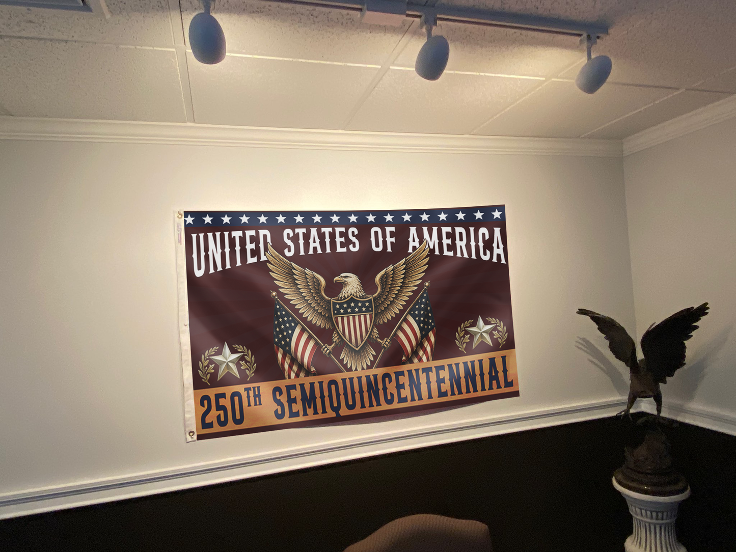 American Eagle 250th Anniversary Flag