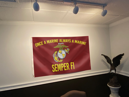 Once a Marine, Always a Marine – Semper Fi Flag