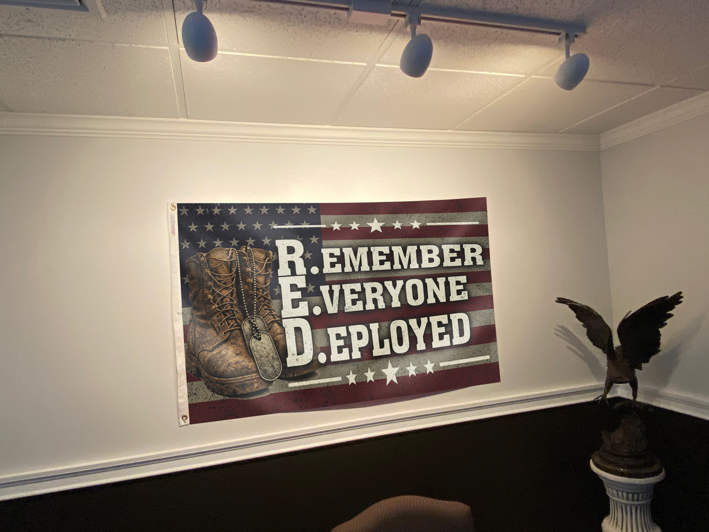Remember Everyone Deployed USA Flag