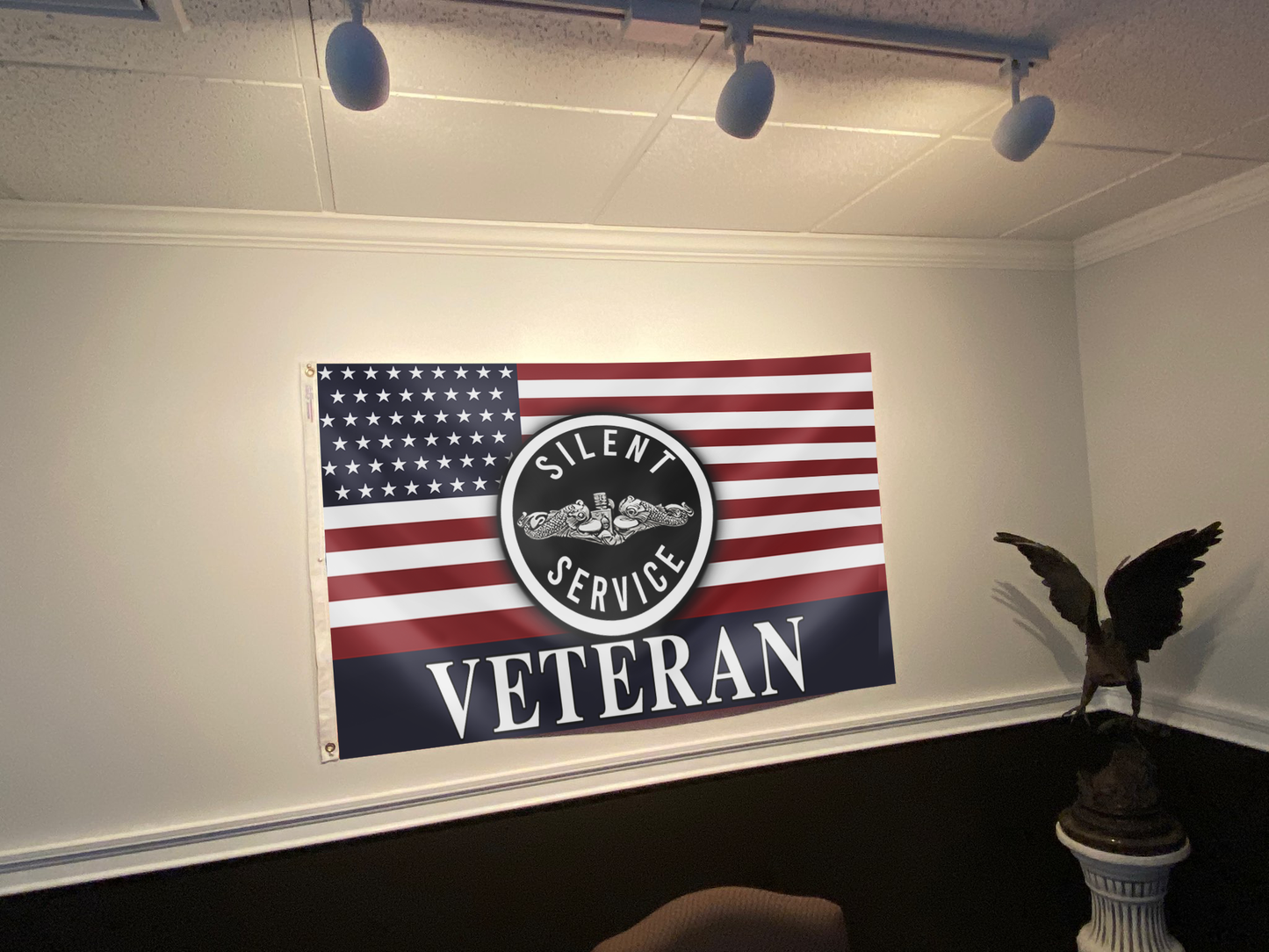 Silent Service Veteran Curve Flag