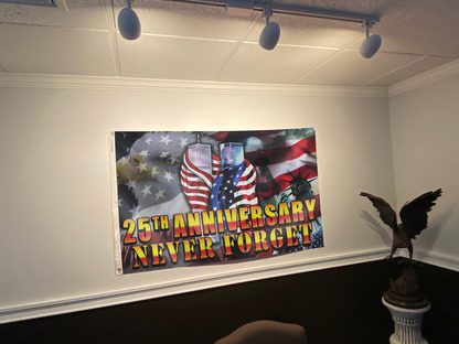 Never Forget 25th Anniversary Flag