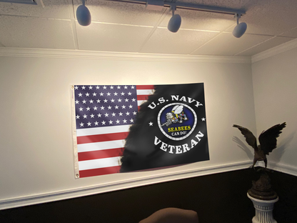 U.S. Navy Seabees Can Do Veteran Flag