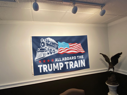 All Board The Trump Train Flag
