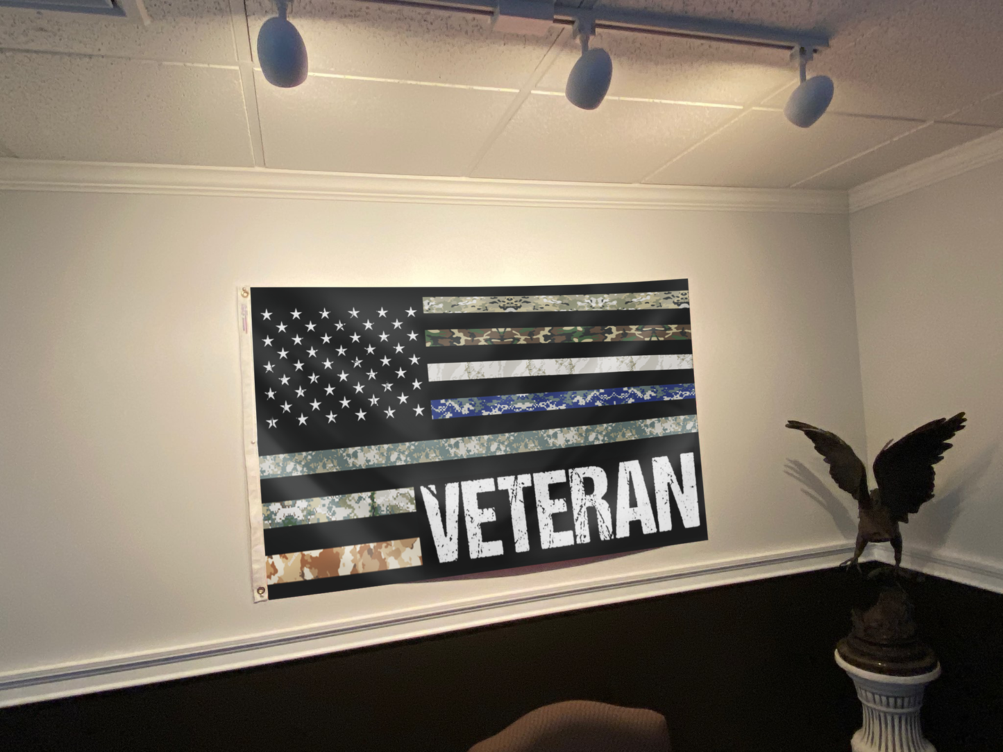 USA Veteran Flag - Military Branches Stripes Flag