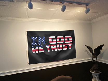 In GOD We TRUST USA Flag