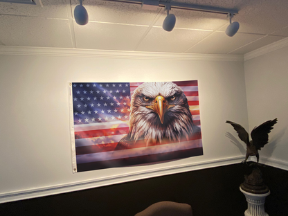 Never Forget Eagle USA Flag