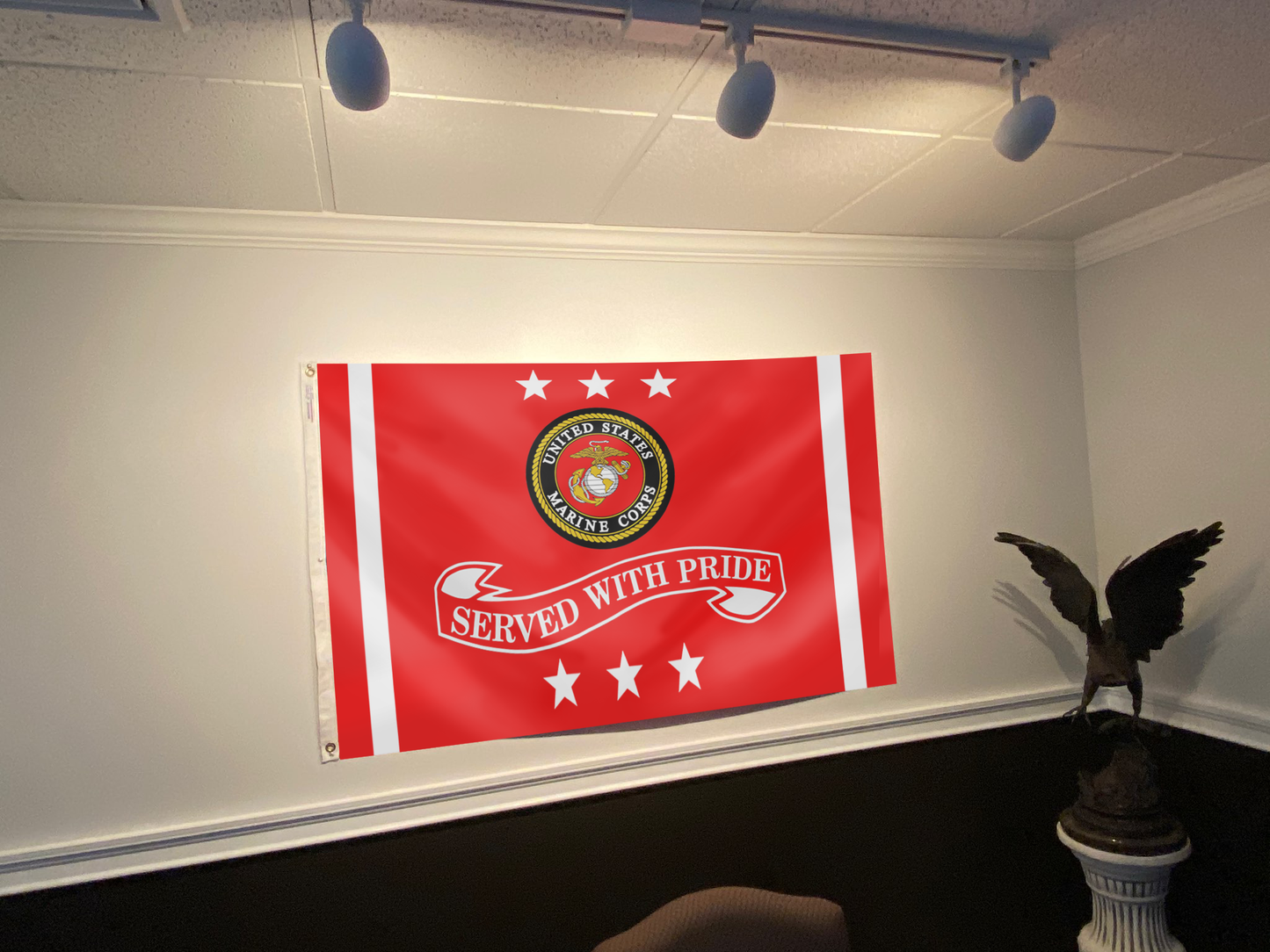 Marine Corps Served With Pride Flag