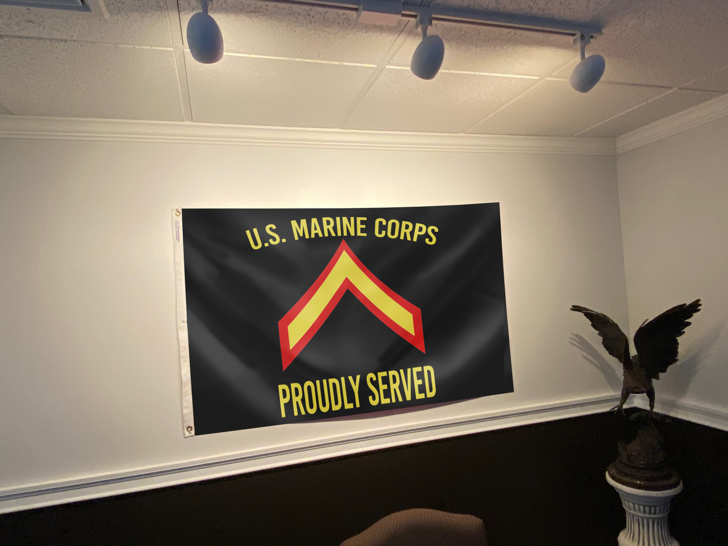 U.S. Marine Corps Proudly Served - Private First Class Flag