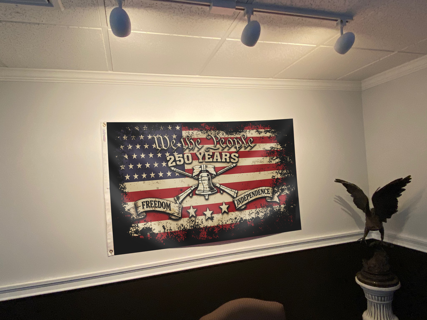 We The People Patriot Bell USA Flag
