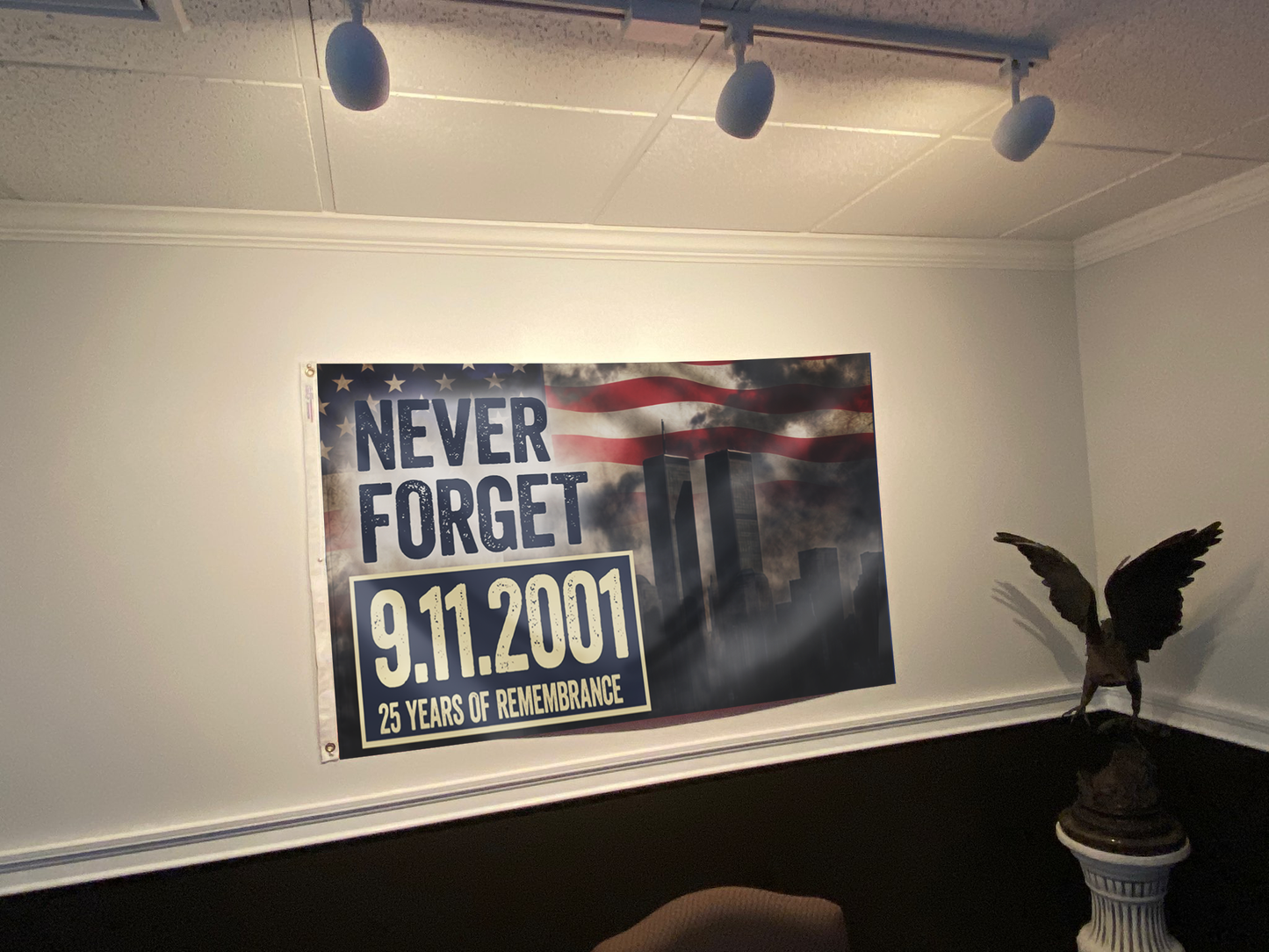Never Forget 25 Years of Remembrance Flag