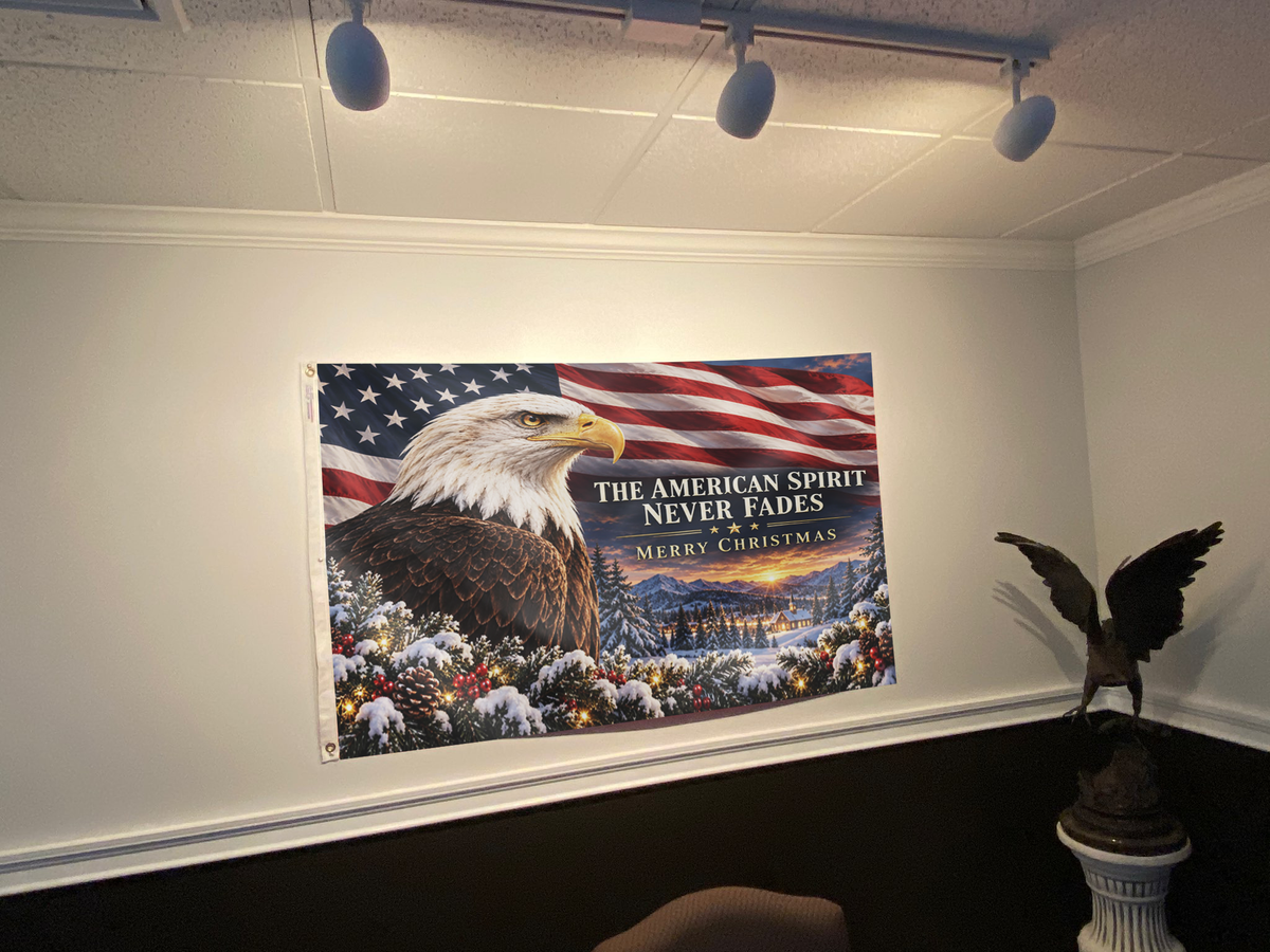 The American Spirit - Merry Christmas Flag