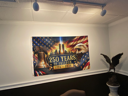 Bell and Eagle 250 Years of Freedom Flag