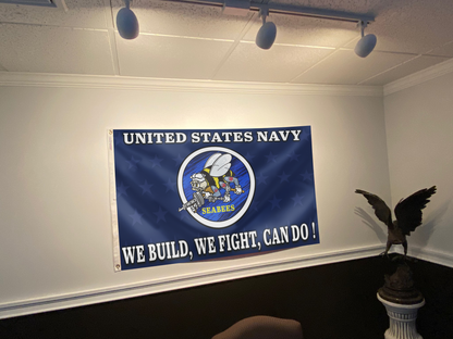 United States Navy Seabees Flag