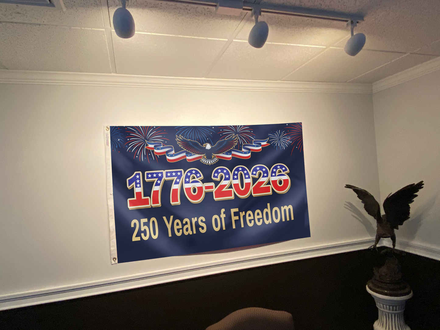 250 Years of Freedom Eagle USA Flag