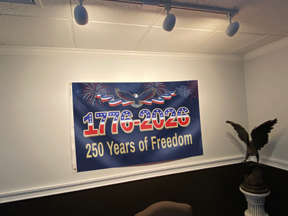 250 Years of Freedom Eagle USA Flag