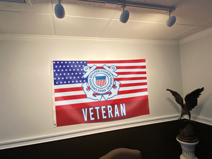 USA Coast Guard 1790 Veteran Flag