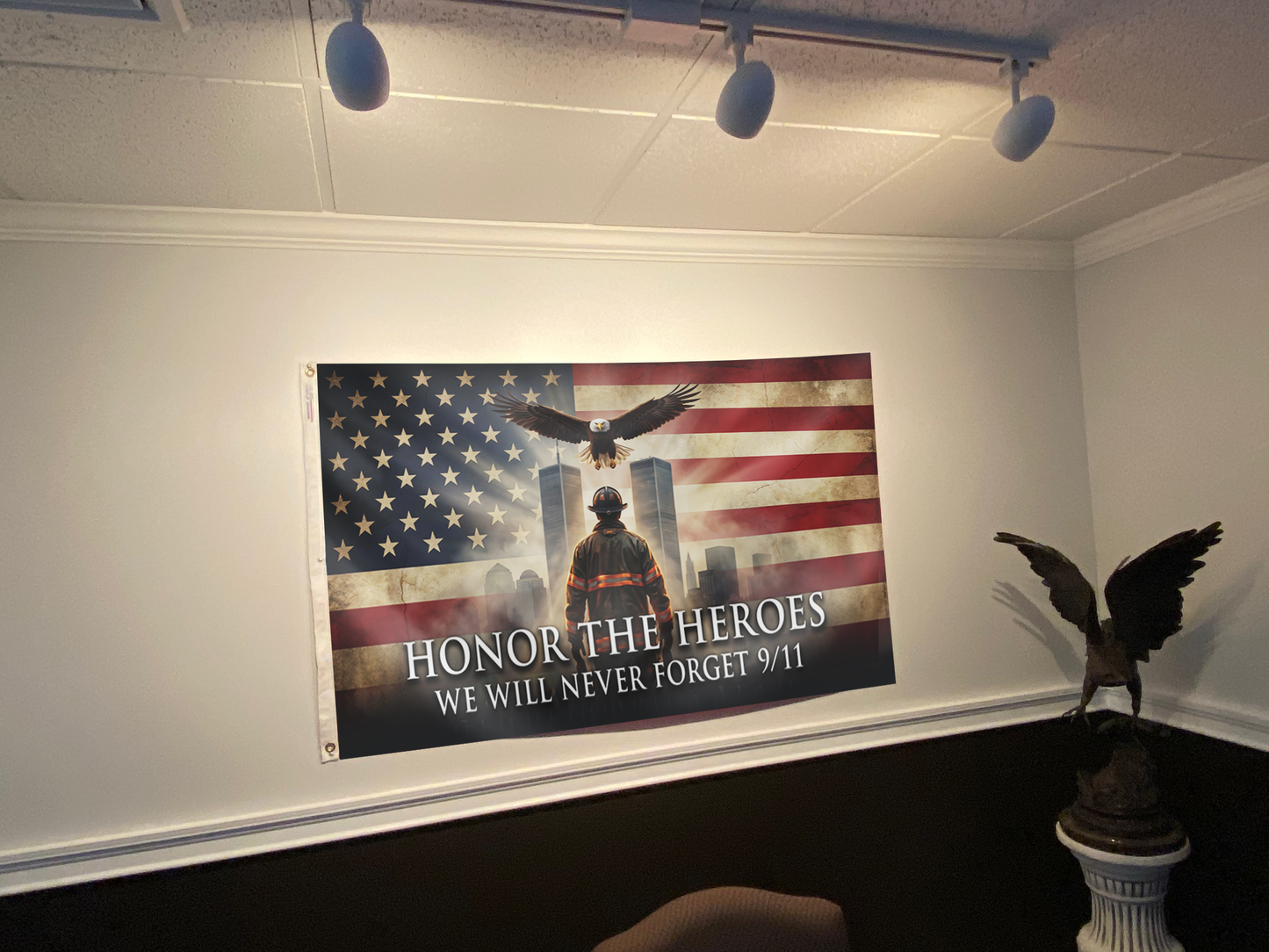 Honor The Heroes - We Will Never Forget Flag