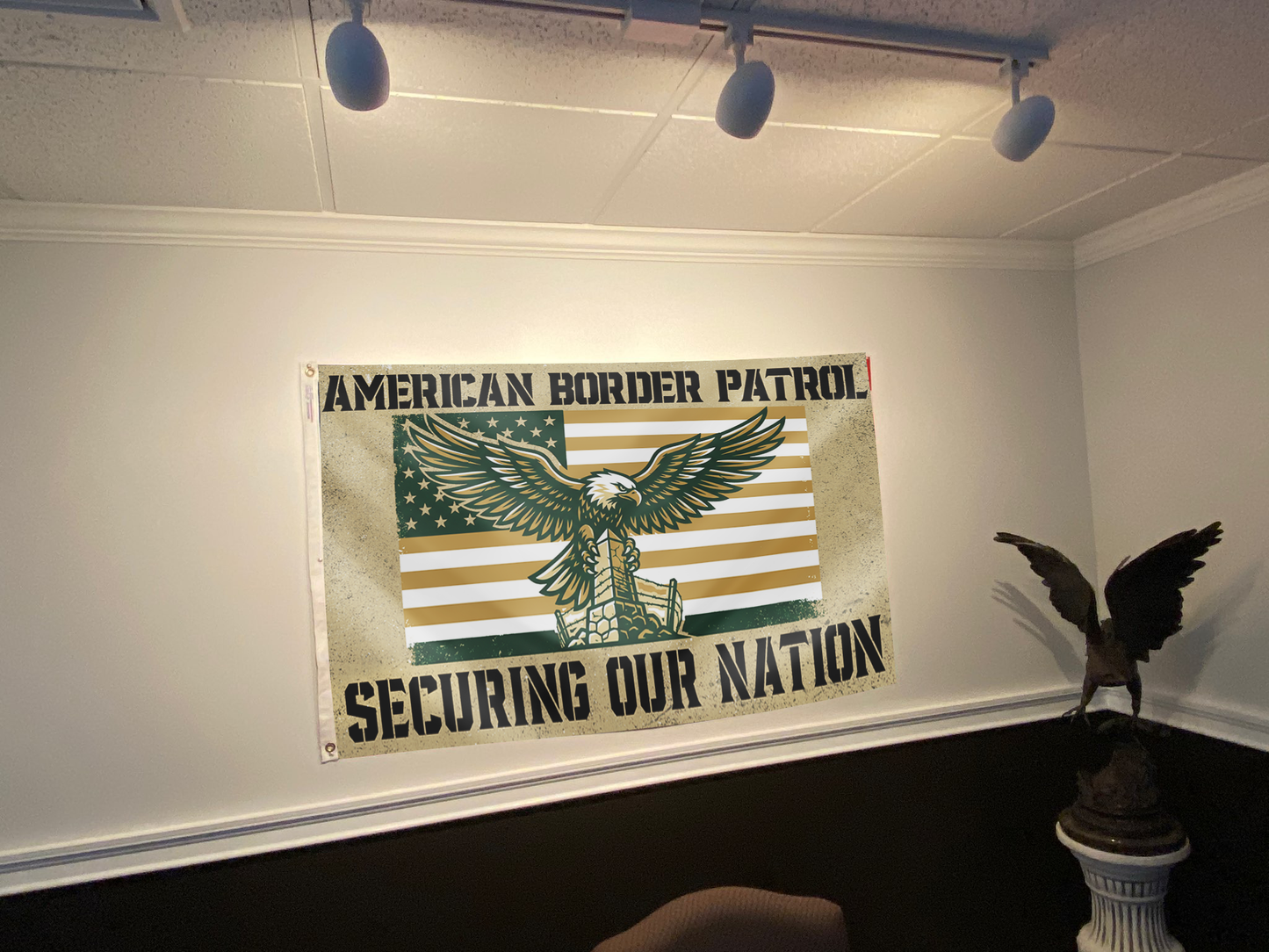 American Border Patrol Eagle Flag