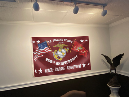 United States Marine Corps 250th Anniversary Flag