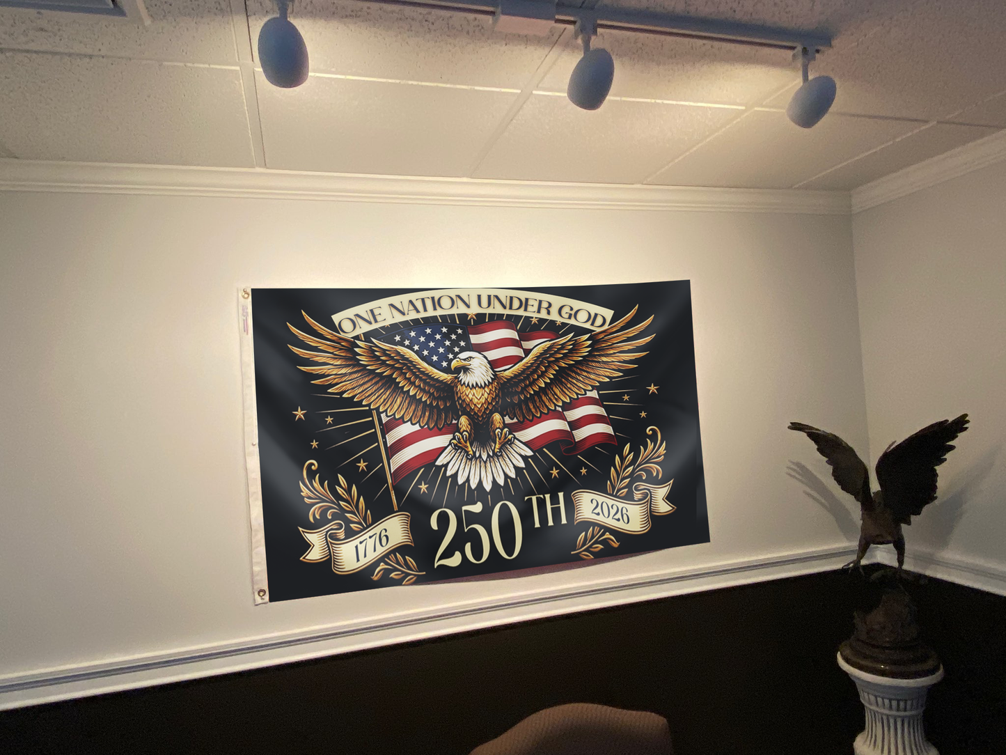 One Nation Under God 250th Eagle Flag