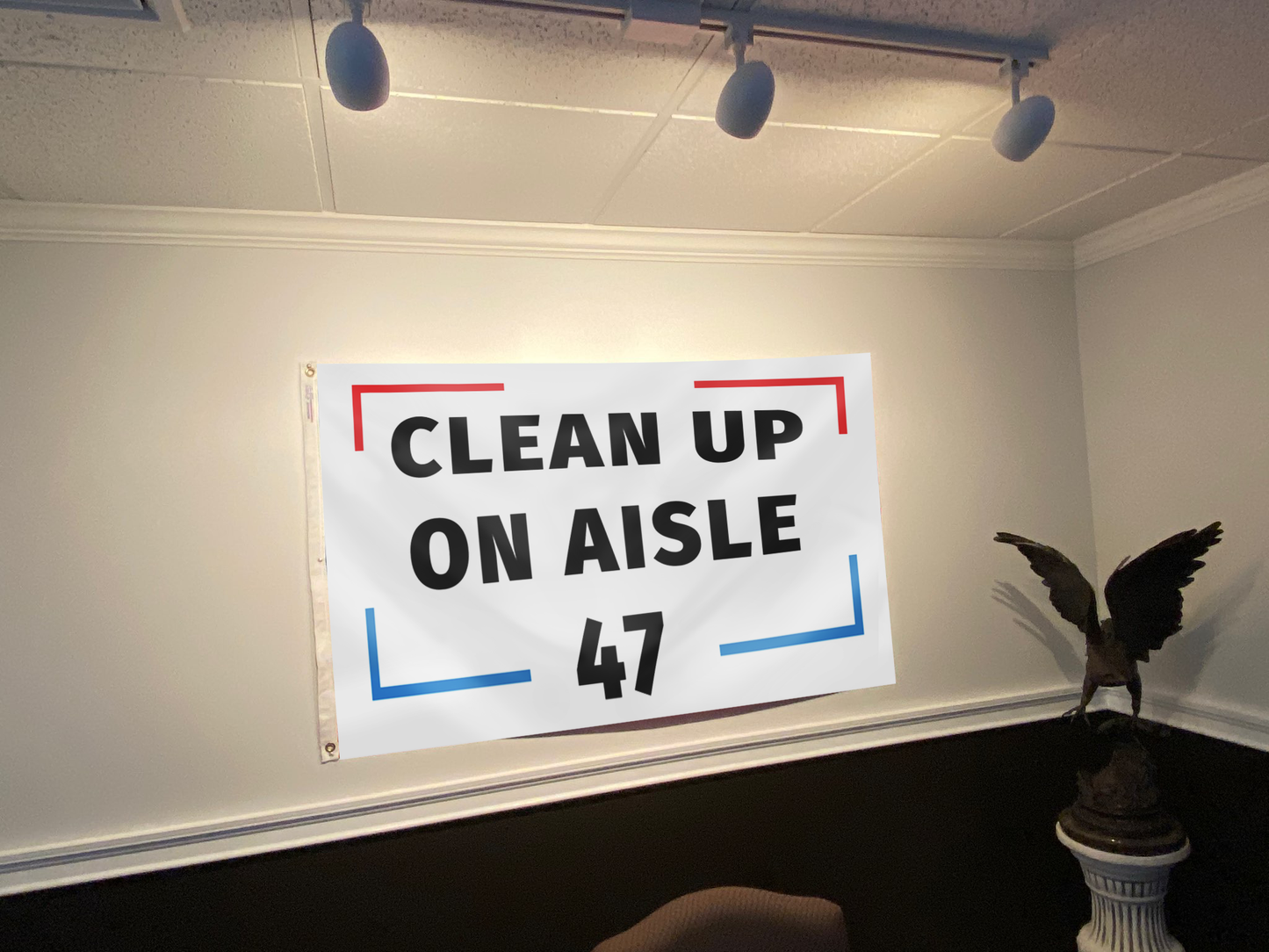 Clean Up On Aisle 47 Flag