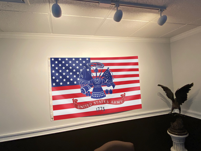U.S. Army Emblem 1775 American Flag