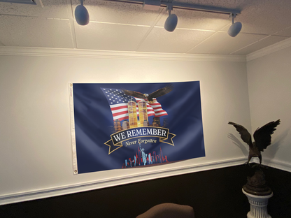 911 We Remember - Never Forget Flag