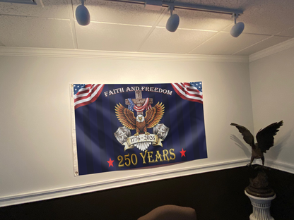 Eagle’s Honor: 250 Years of Faith & Freedom Flag
