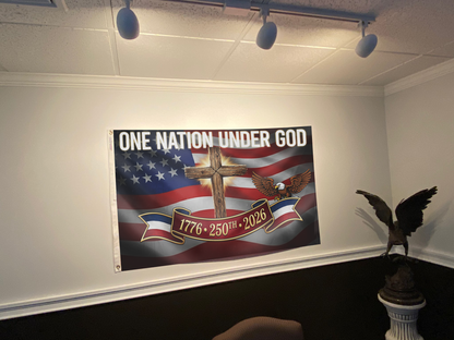 One Nation Under God Eagle Flag