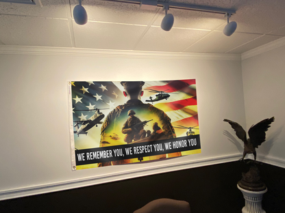 We Remember You, We Respect You Flag