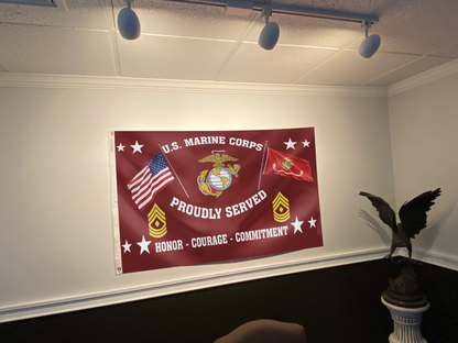 United States Marine Corps - First Sergeant Flag