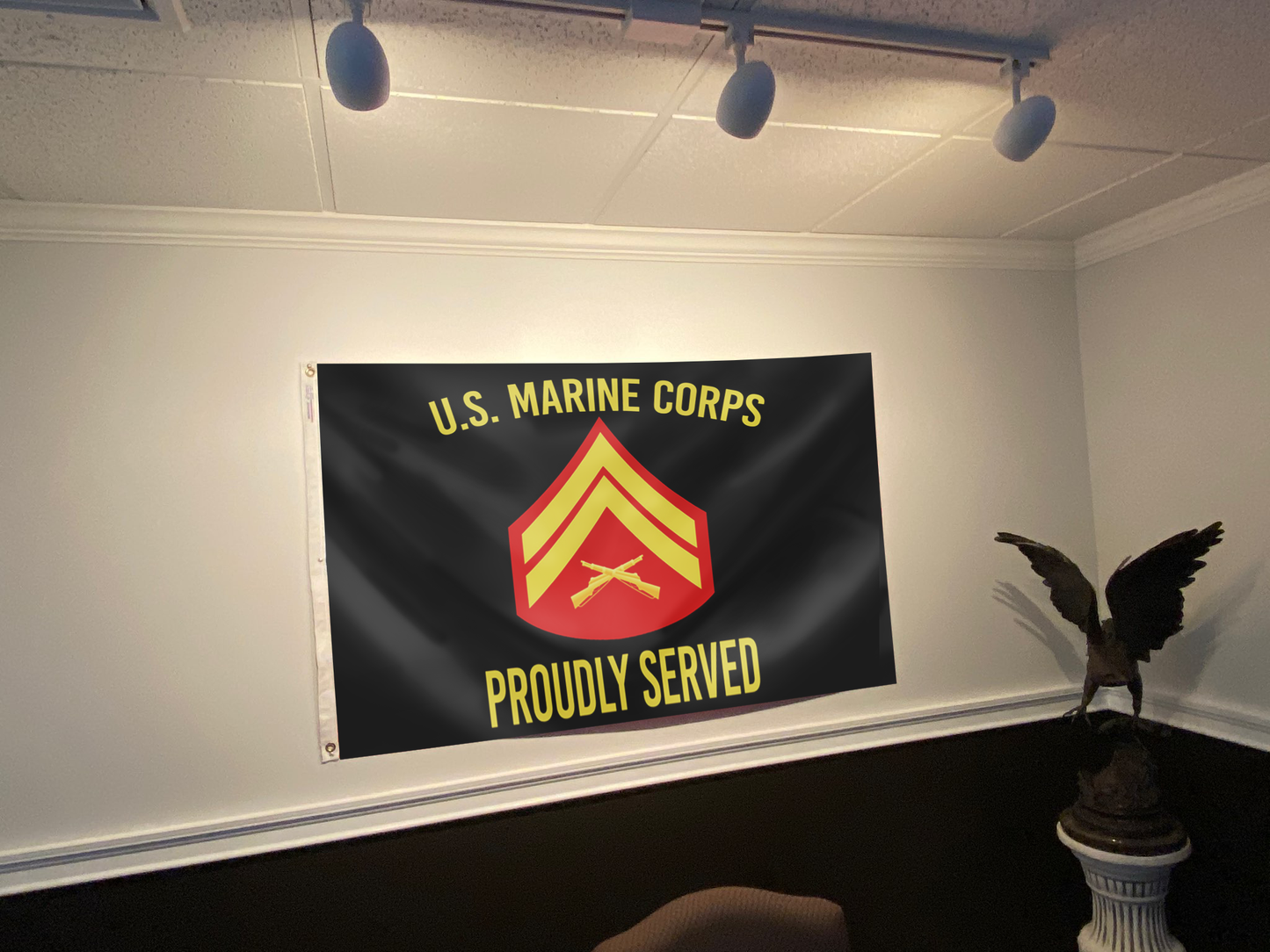 U.S. Marine Corps Proudly Served - Corporal Flag
